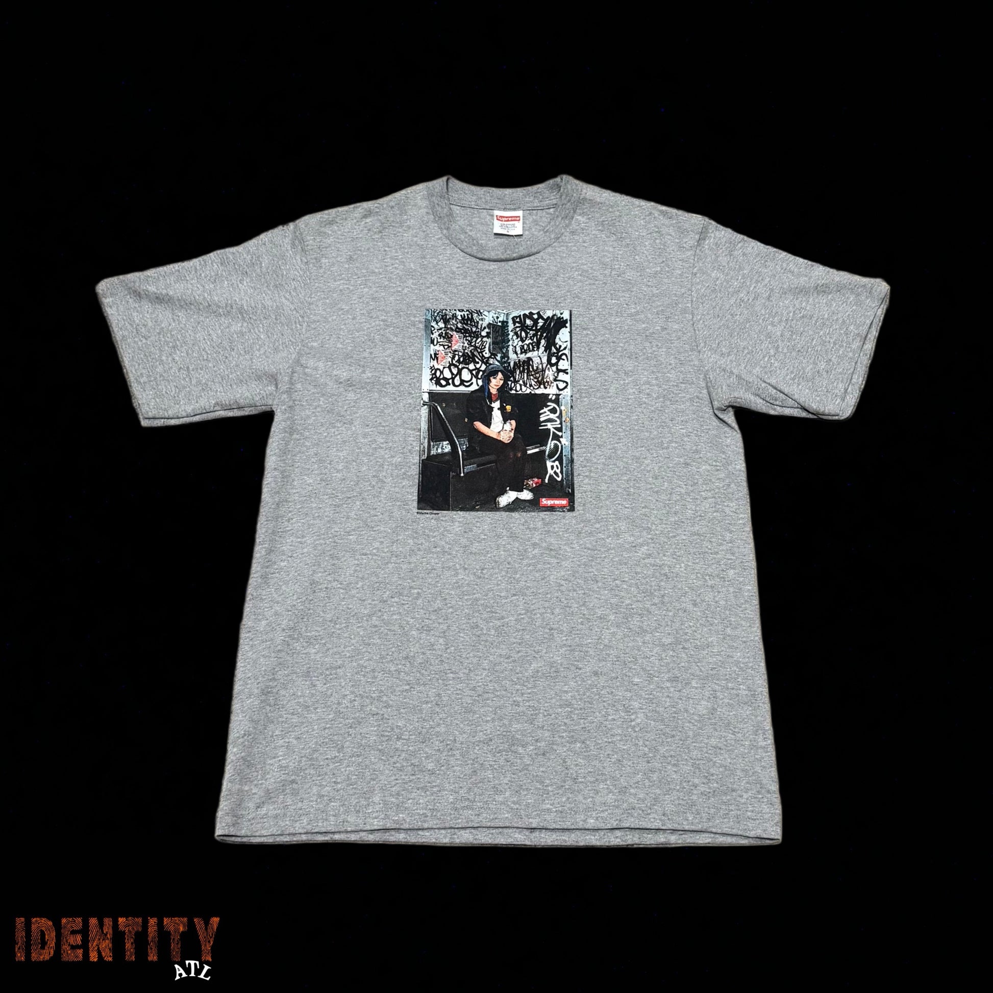 Supreme Lady Pink Tee Heather Grey