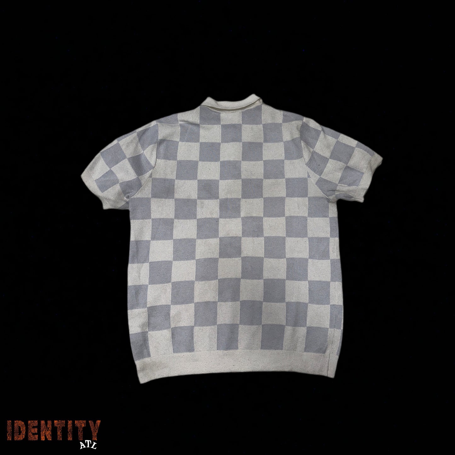 Nike Club Checkers Golf Polo Shirt Light Blue