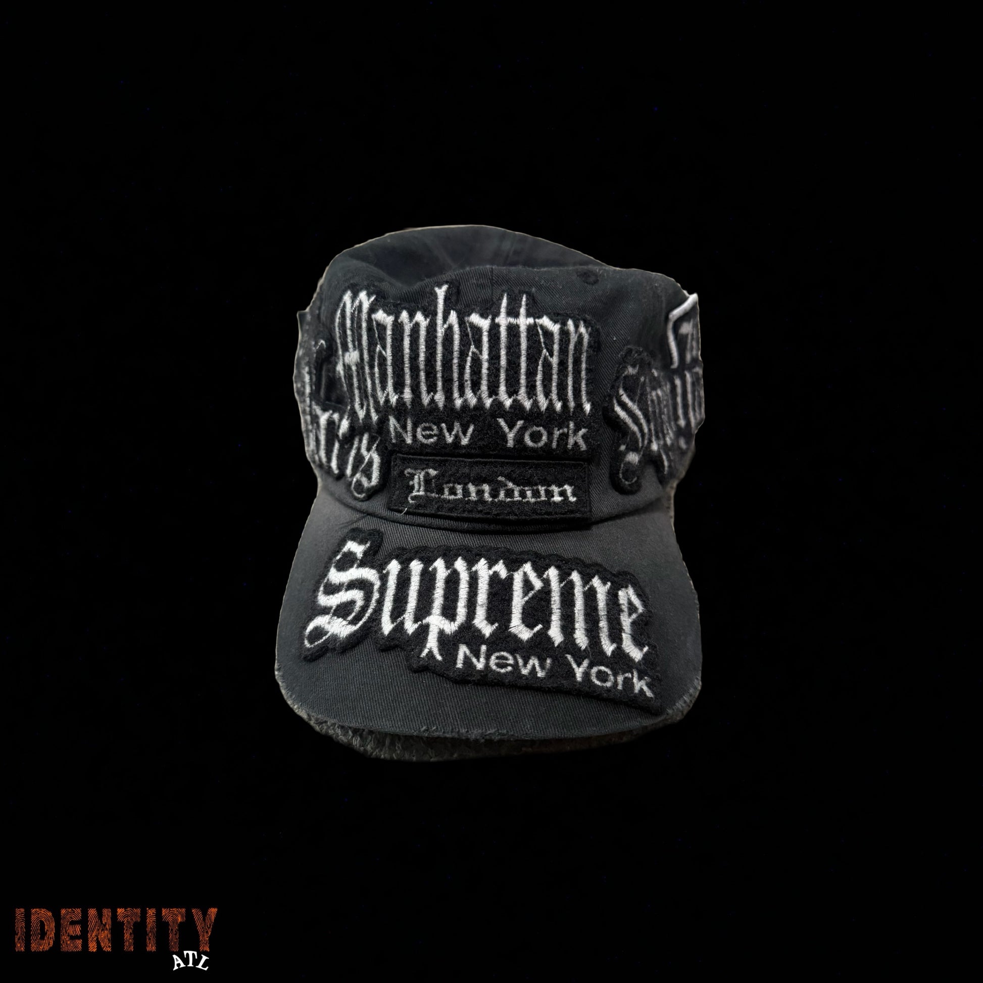 Supreme City Patches 6-Panel Hat Black