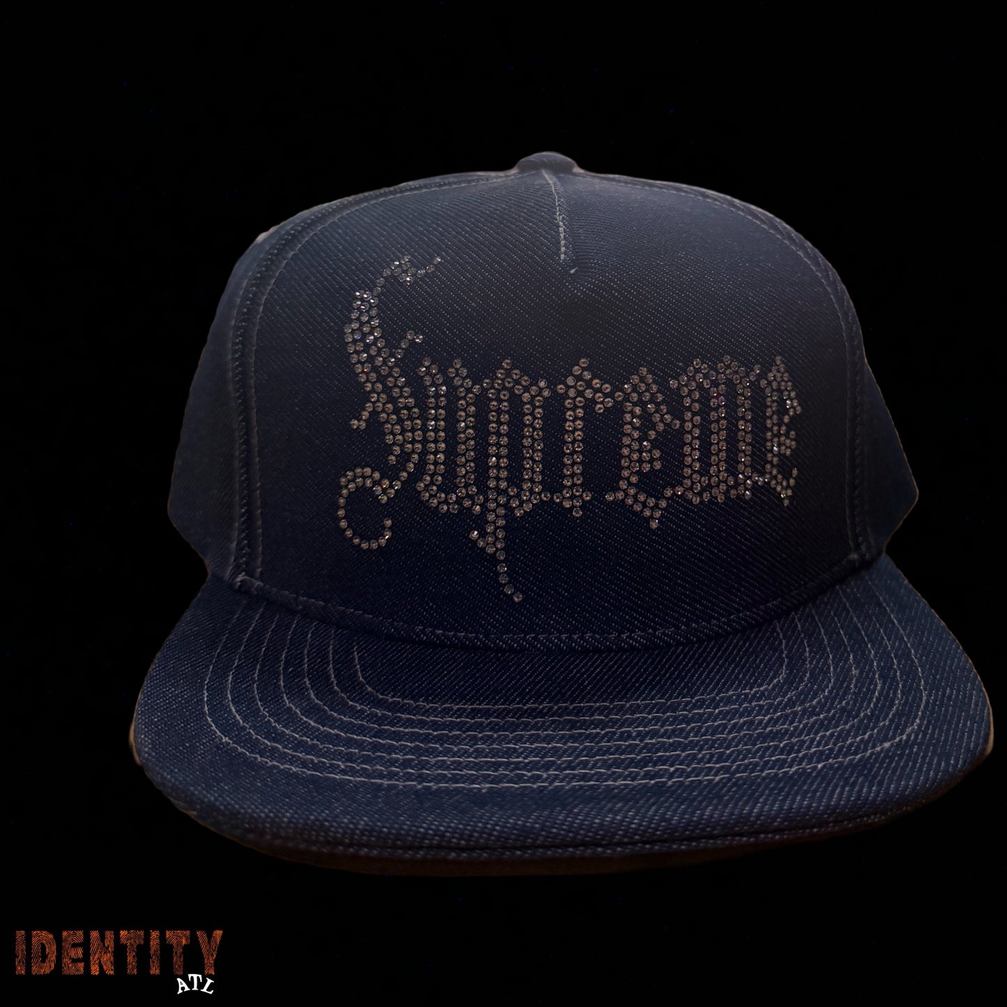 Rhinestone 5-Panel Denim