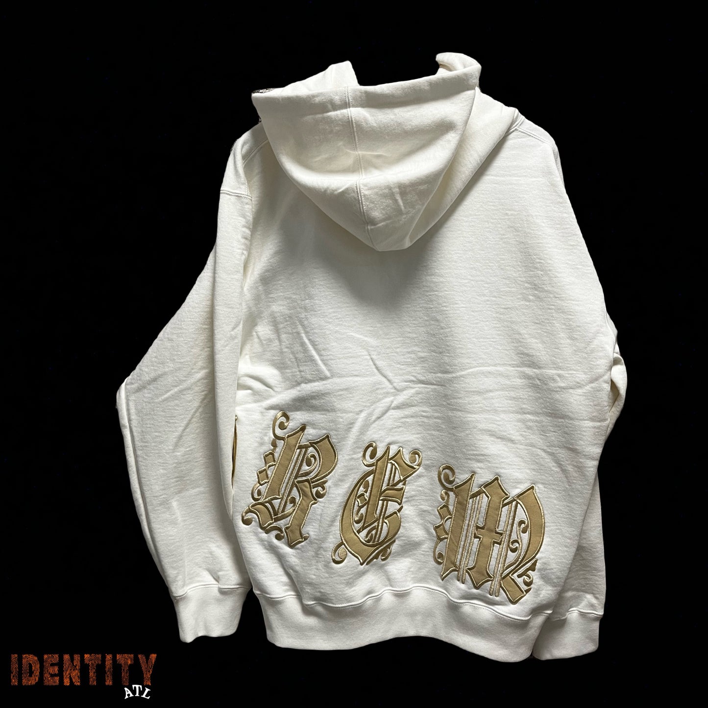 Supreme Old English Wrap Hooded Sweatshirt White