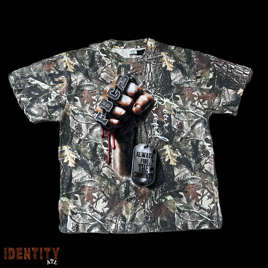 FourBrand Camo Dog Tag Tee
