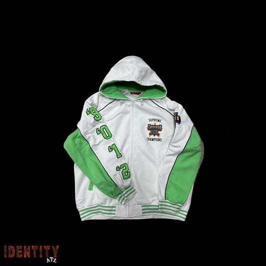 Supreme Playoffs Zip Up Hooded Sweatshirt White
