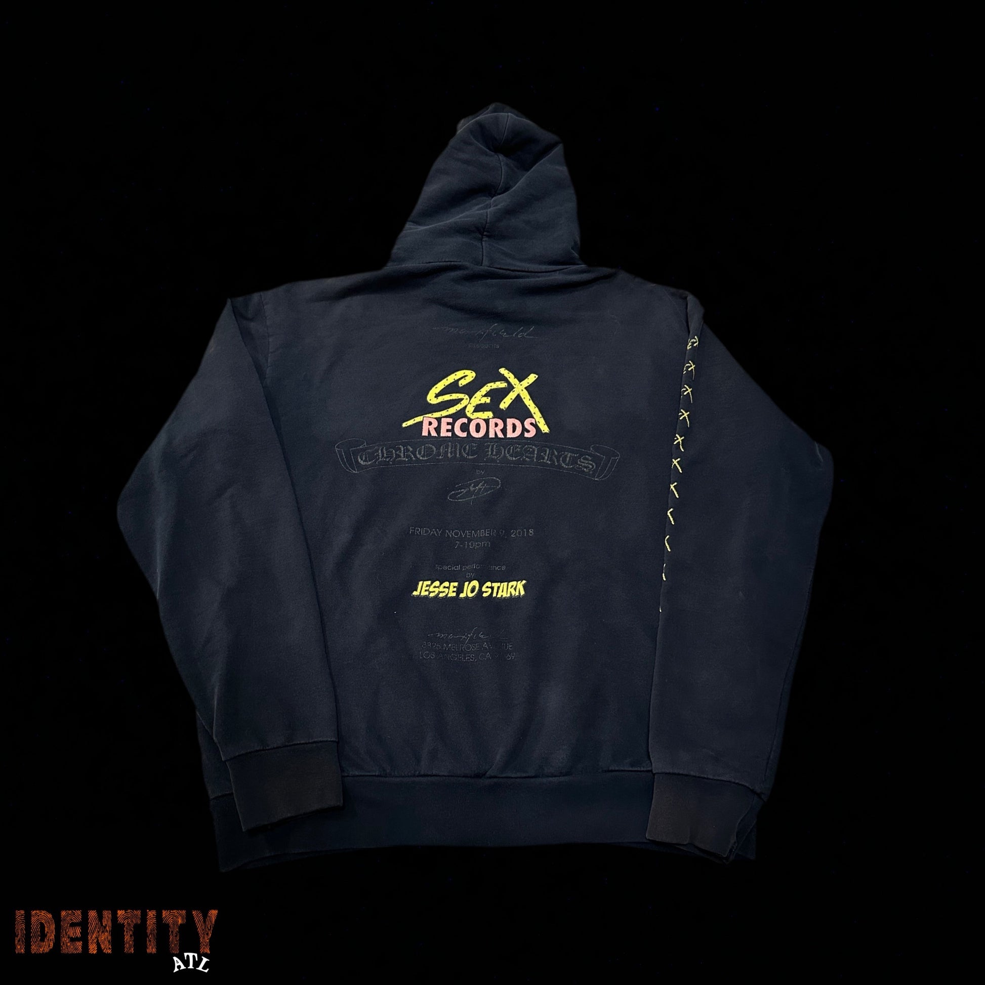 Chrome Hearts Sex Records Hoodie Black