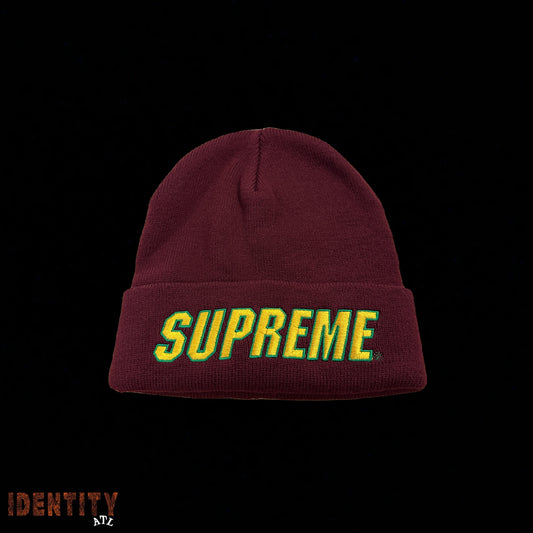 Supreme Slant Beanie Burgundy