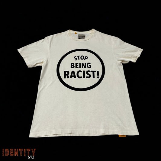 Gallery Dept. Stop Being Racist T-shirt Cream