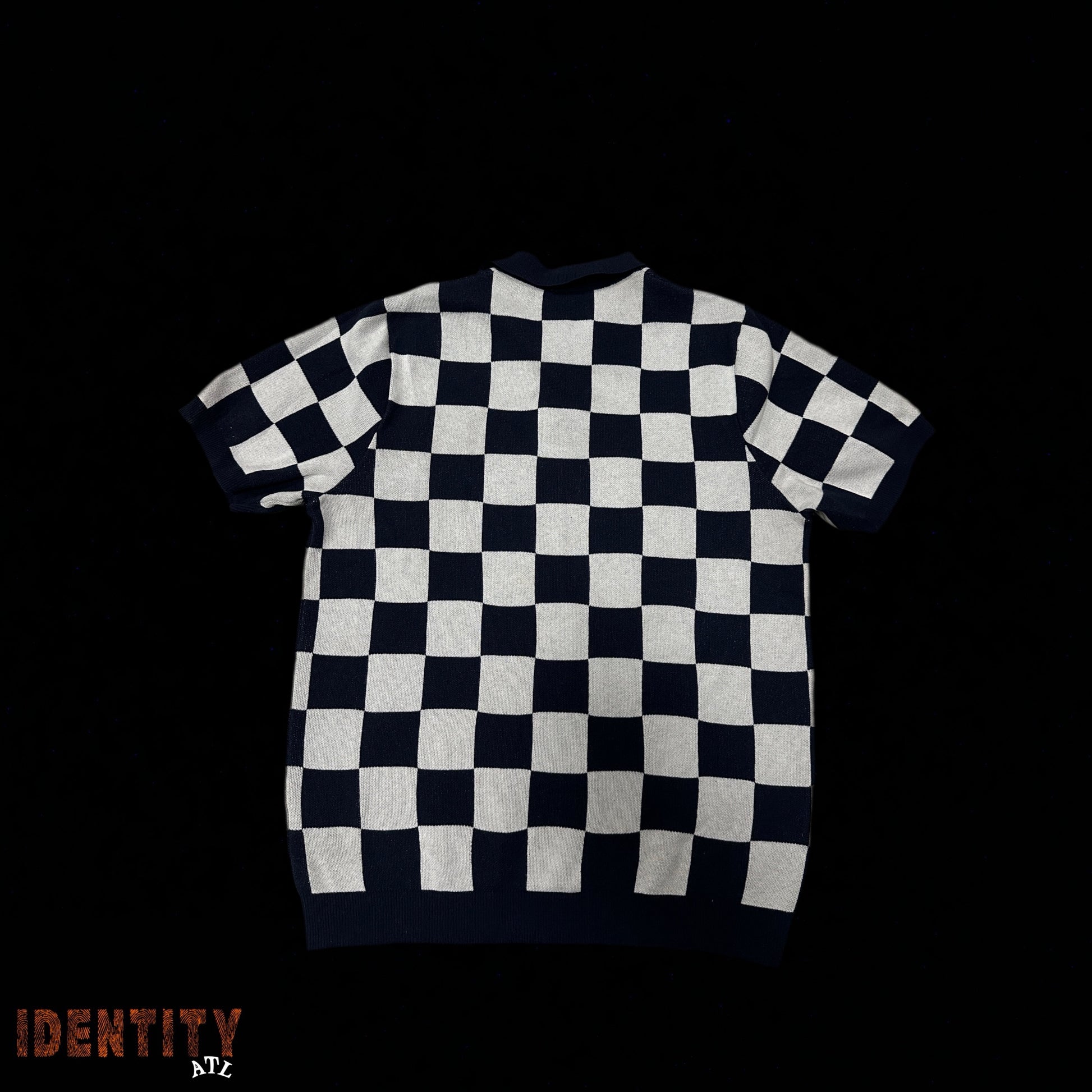 Nike Club Checkers Golf Polo Shirt Navy