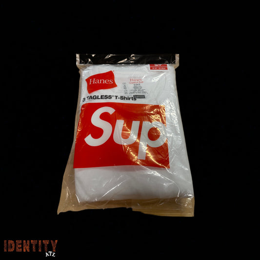 Supreme Hanes Tagless Tees (3 Pack) White