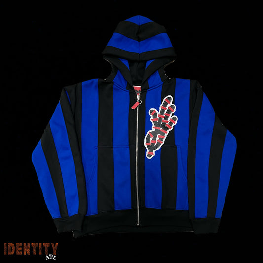 YKWYK Blue Zipup Hoodie