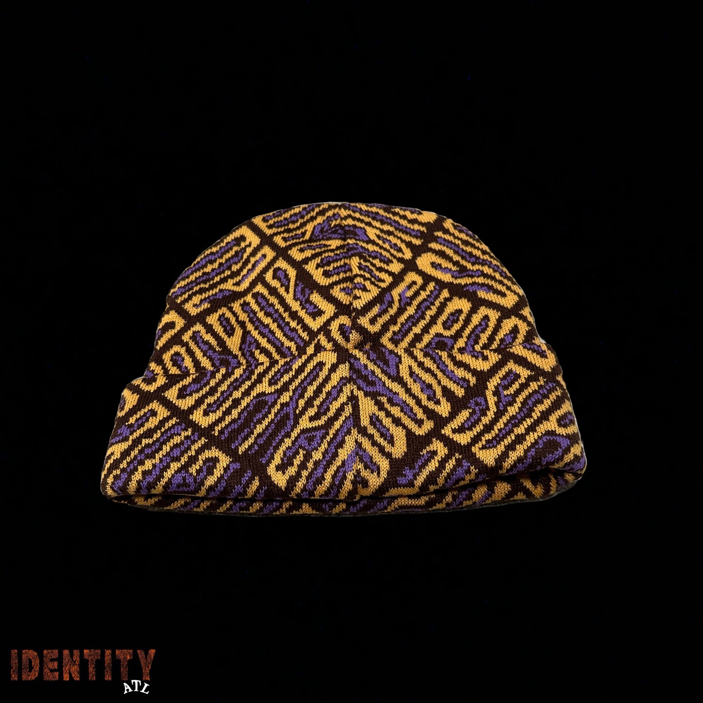 Supreme Funk Spellout Beanie Orange