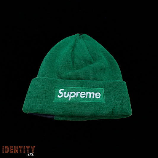 Supreme New Era Box Logo Beanie (FW24) Green