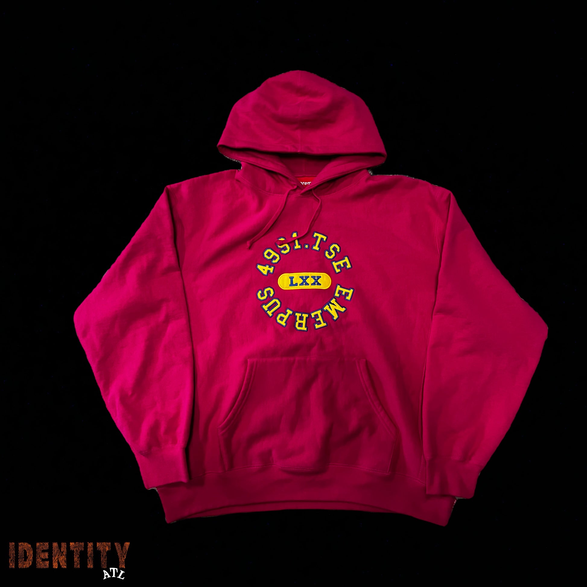 Supreme Reverse Hoodie Fuchsia