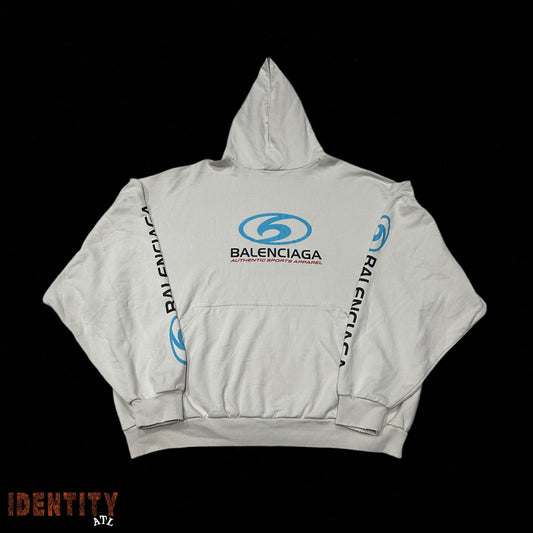 Balenciaga Authentic Sports Apparel Hoodie White