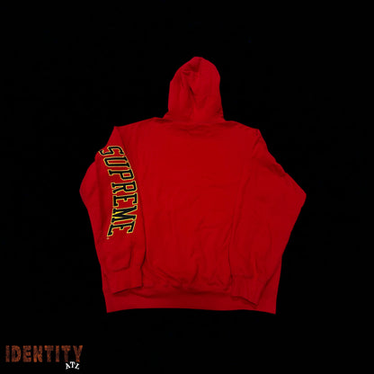 Supreme Sleeve Arc Hooded Sweatshirt Red