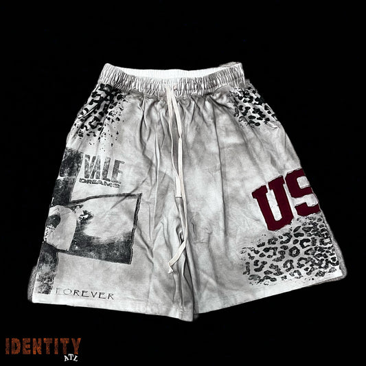 Vale Forever Cheetah T-Shorts 'Grey'
