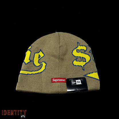 Supreme New Era Accent Beanie Khaki
