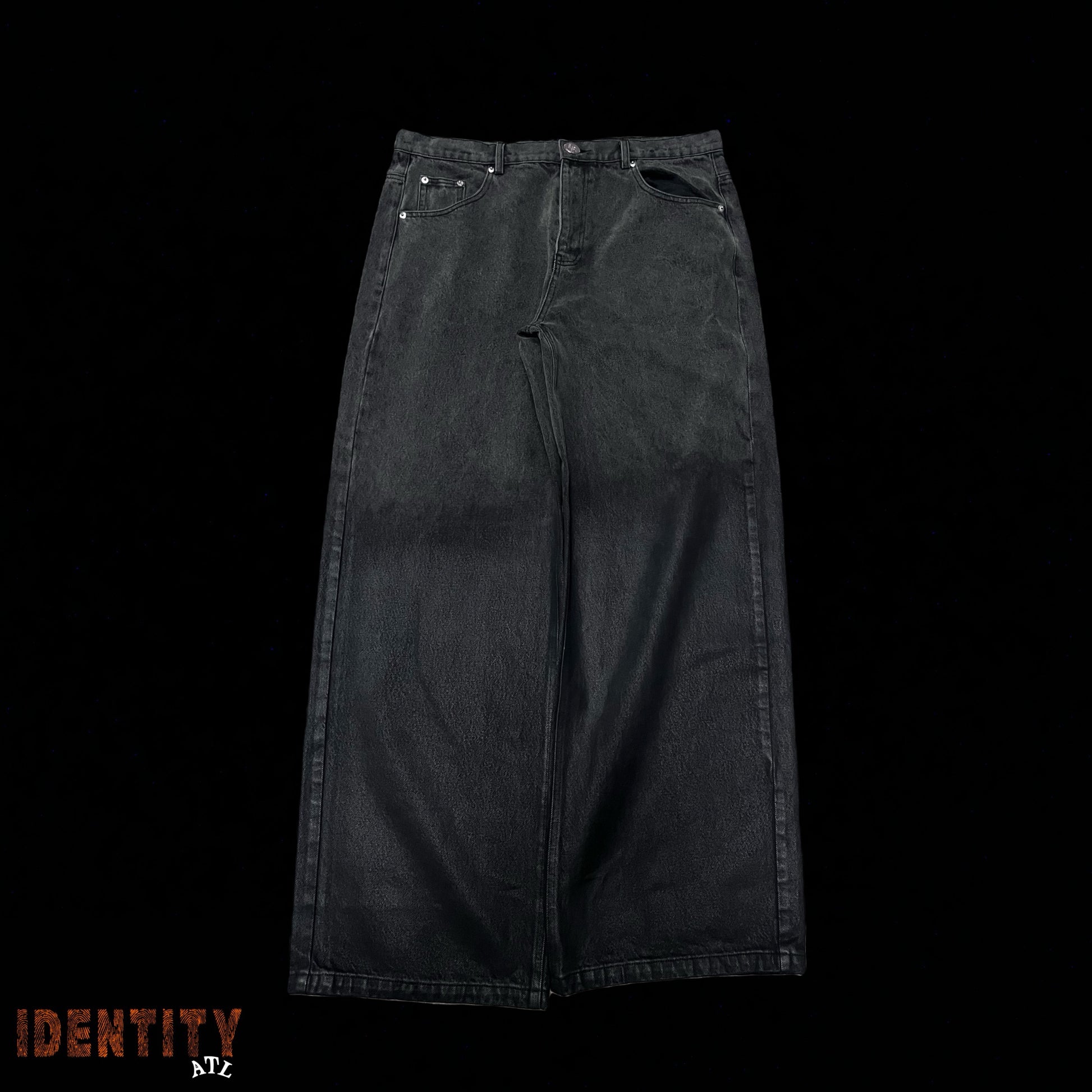 LUTTE REVOLTEE WAX DENIM TRIPLE POCKET BLACK PANT