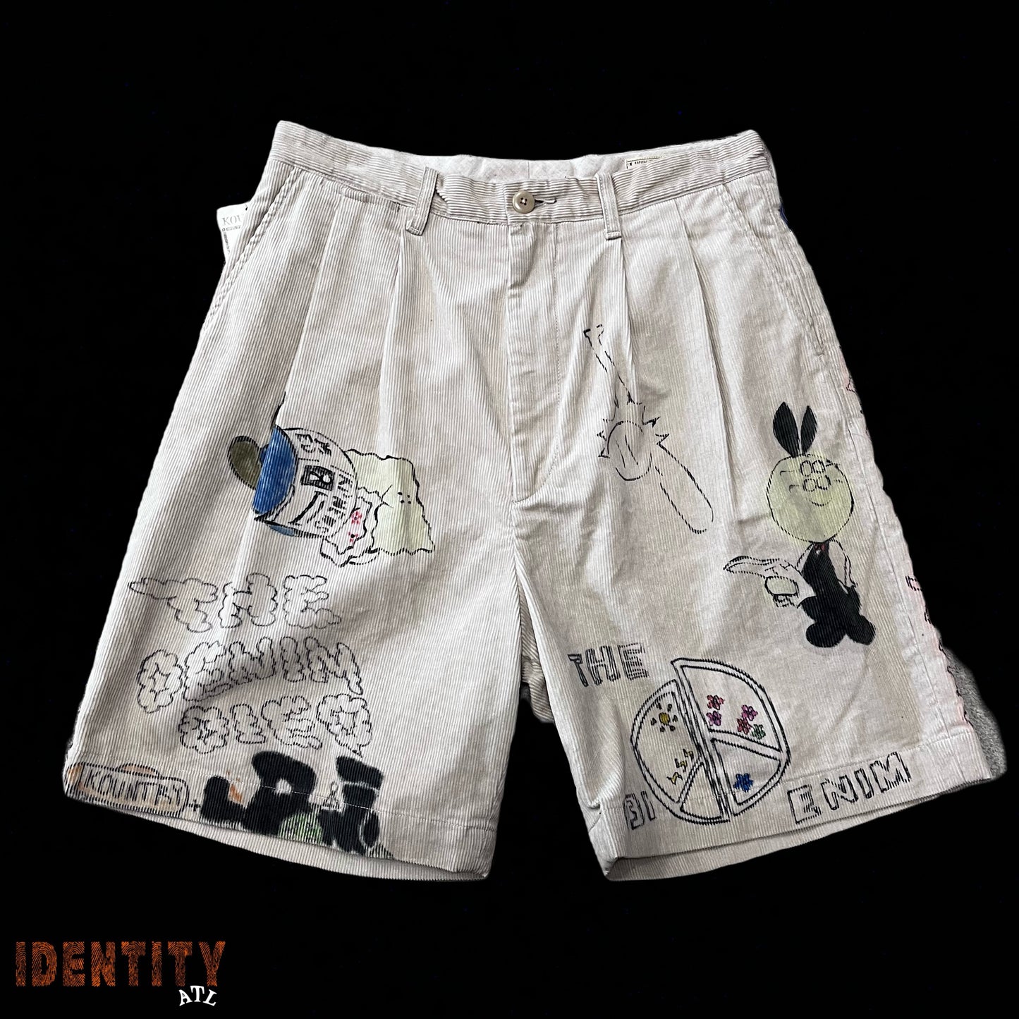 Kapital Corduroy Graphic Shorts