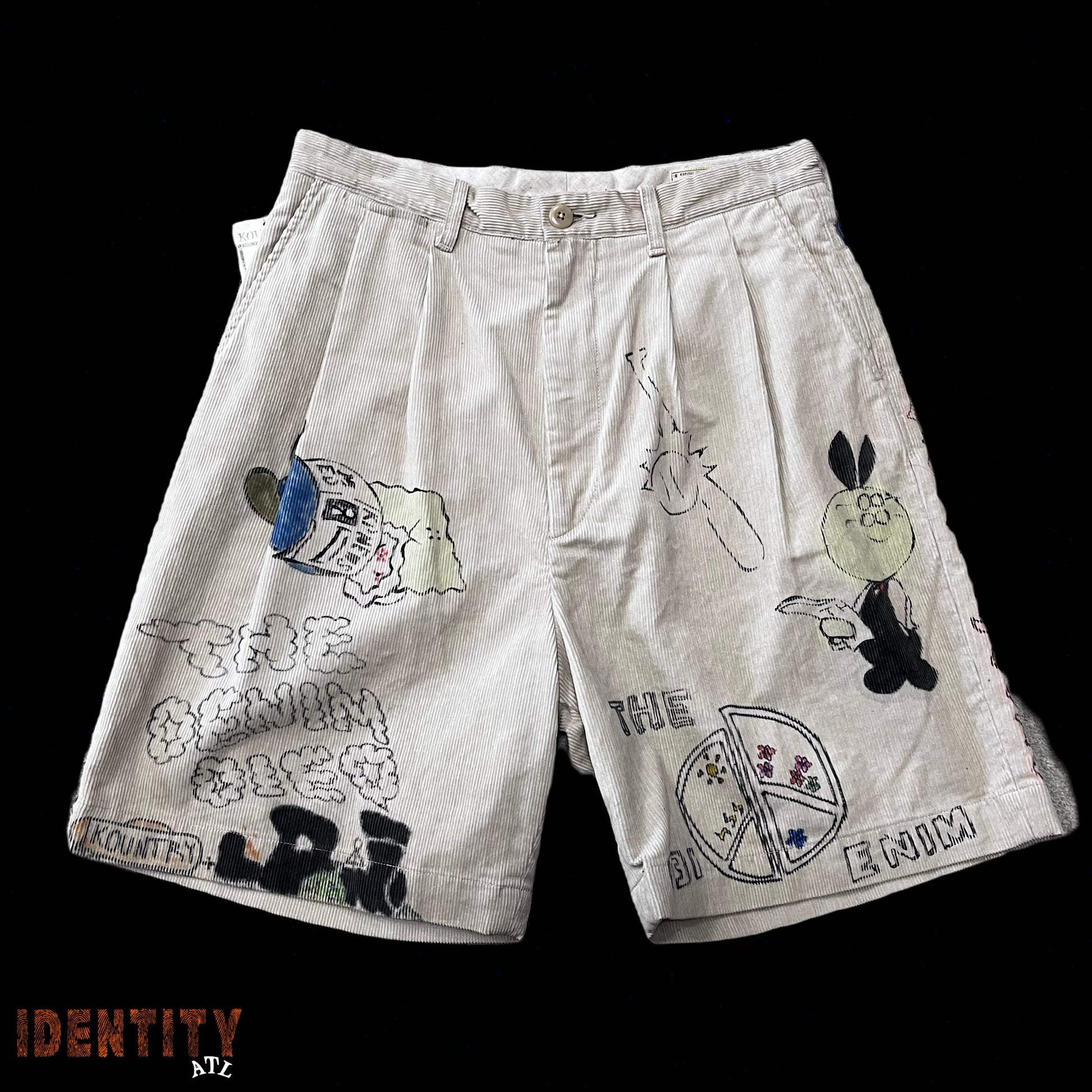 Kapital Corduroy Graphic Shorts