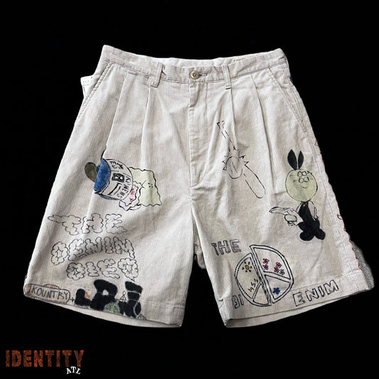 Kapital Corduroy Graphic Shorts