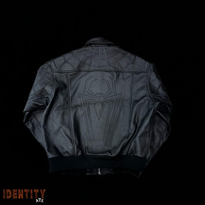Supreme x Vanson Leather Spider-Man Jacket Black