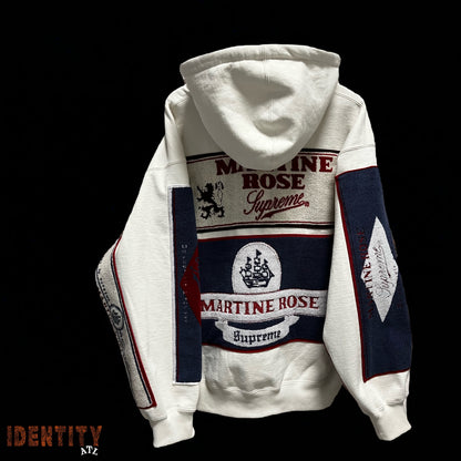 Supreme Martine Rose Towel Zip Up Hooded Sweatshirt White