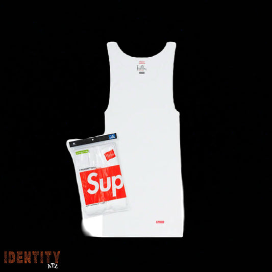 Supreme Hanes Tagless Tank Tops (3 Pack) White