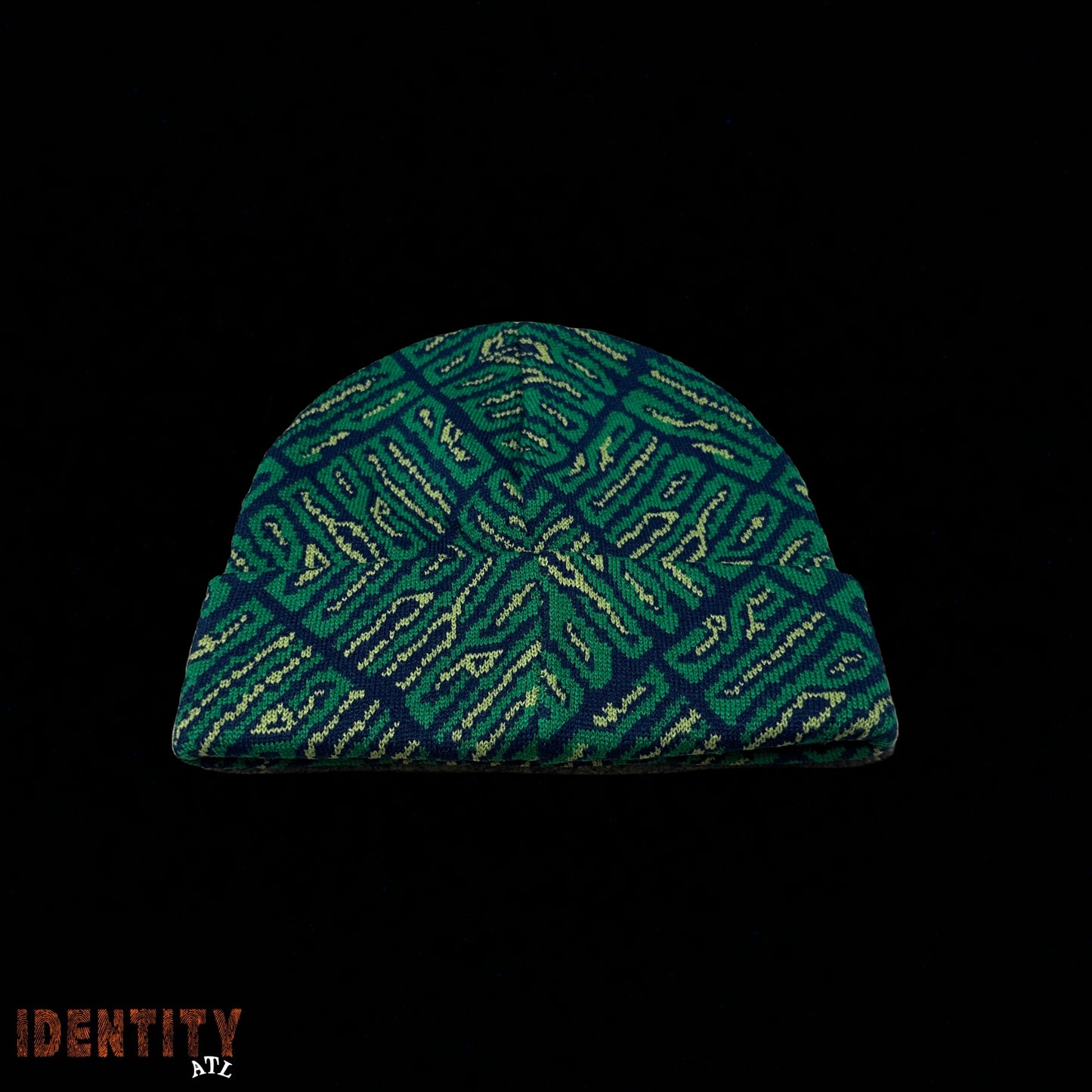 Supreme Funk Spellout Beanie Green