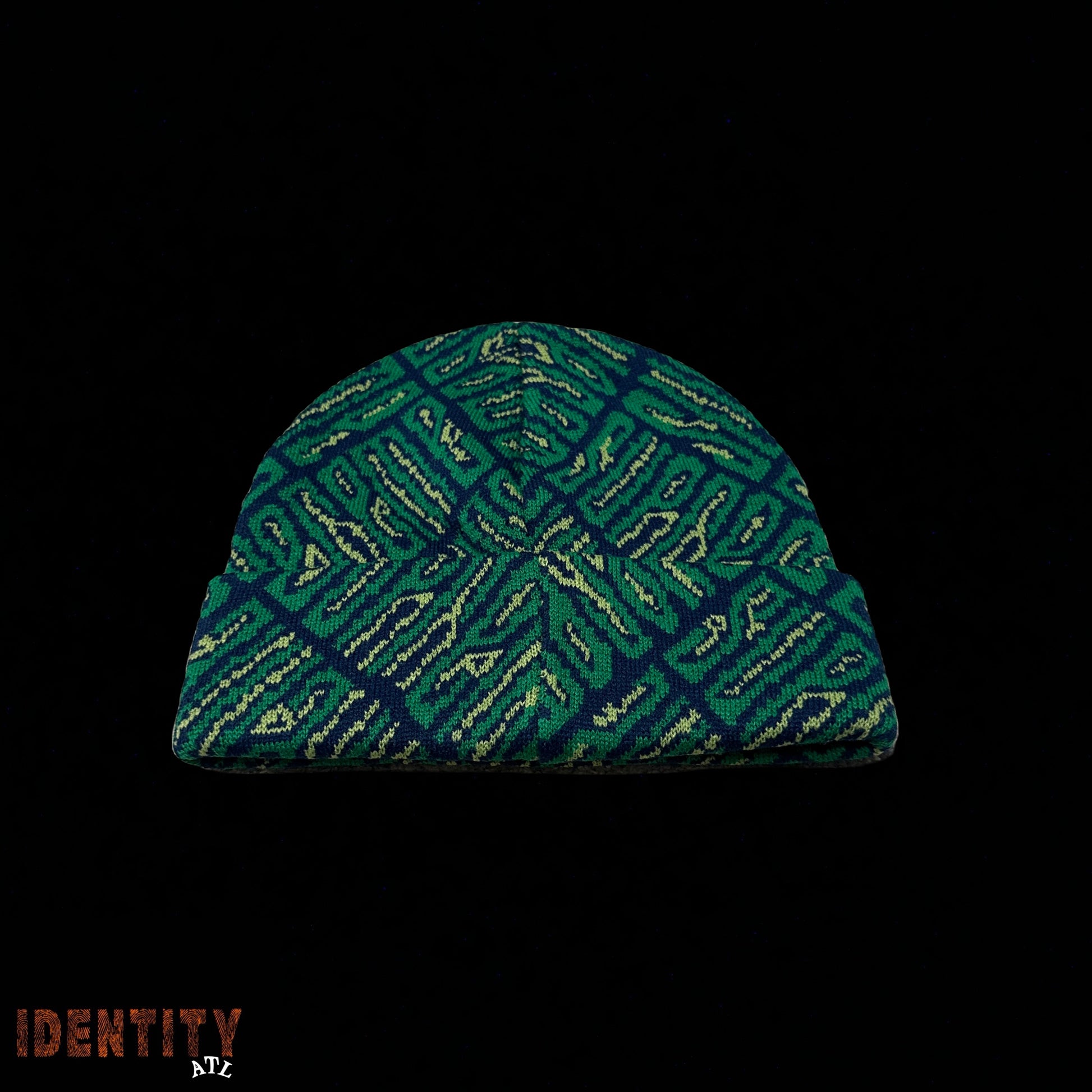 Supreme Funk Spellout Beanie Green