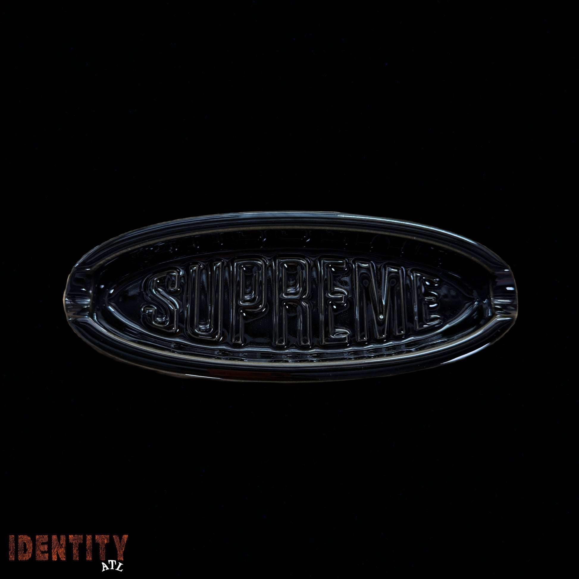 Supreme Oval Ashtray Black