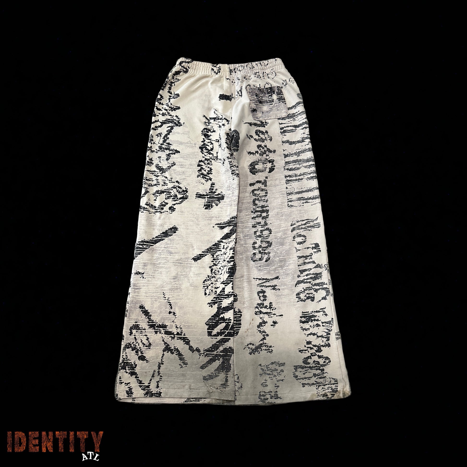 Vertabrae Ivory Graffiti Pants
