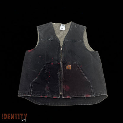 Vintage Carhartt Charcoal Denim Vest