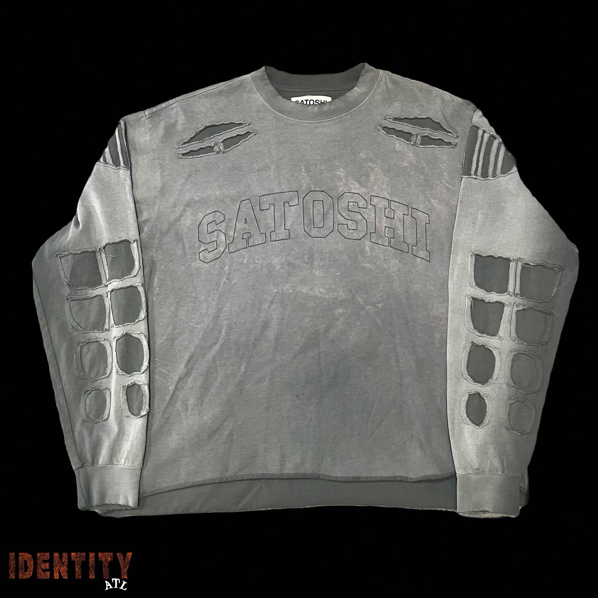 Satoshi Nakamoto PatchWork Collegiant L/S