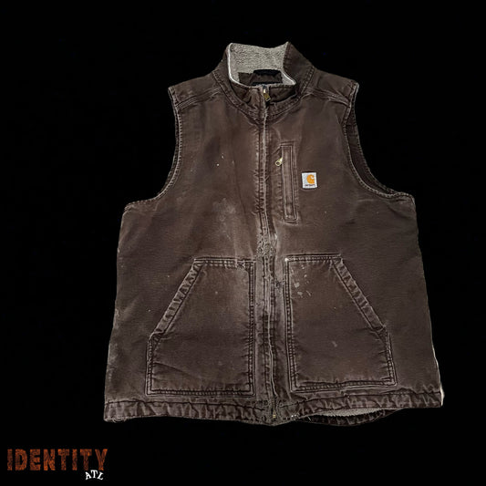 Vintage Carhartt Distressed Brown Vest