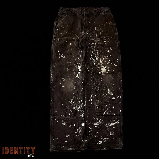 Carhartt Dark Brown Distressed Worker Pant