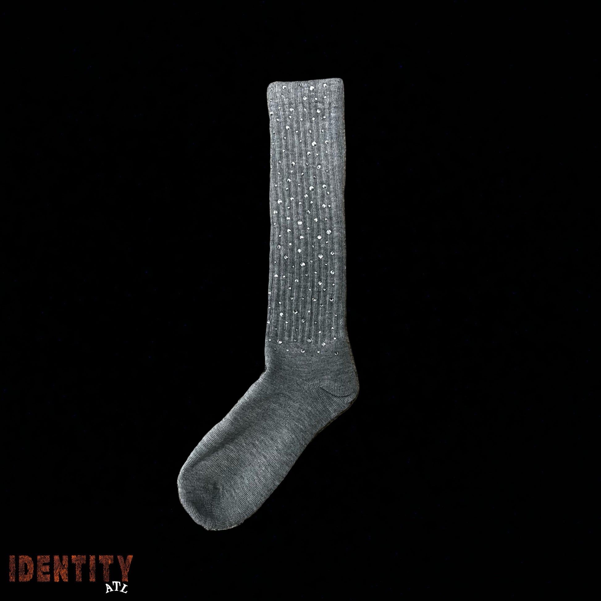 PungaDreams Rhinestone Stepping Socks Grey