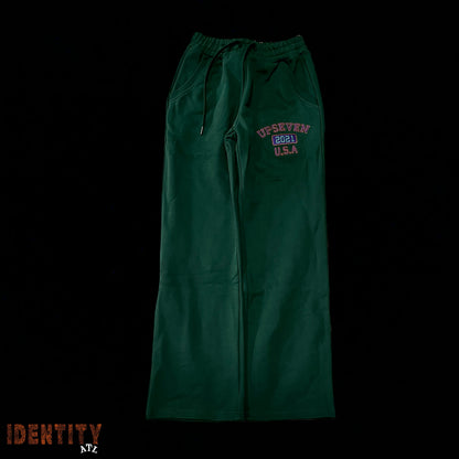 UP7SKATE Green USA Heavyweight Sweat Pants