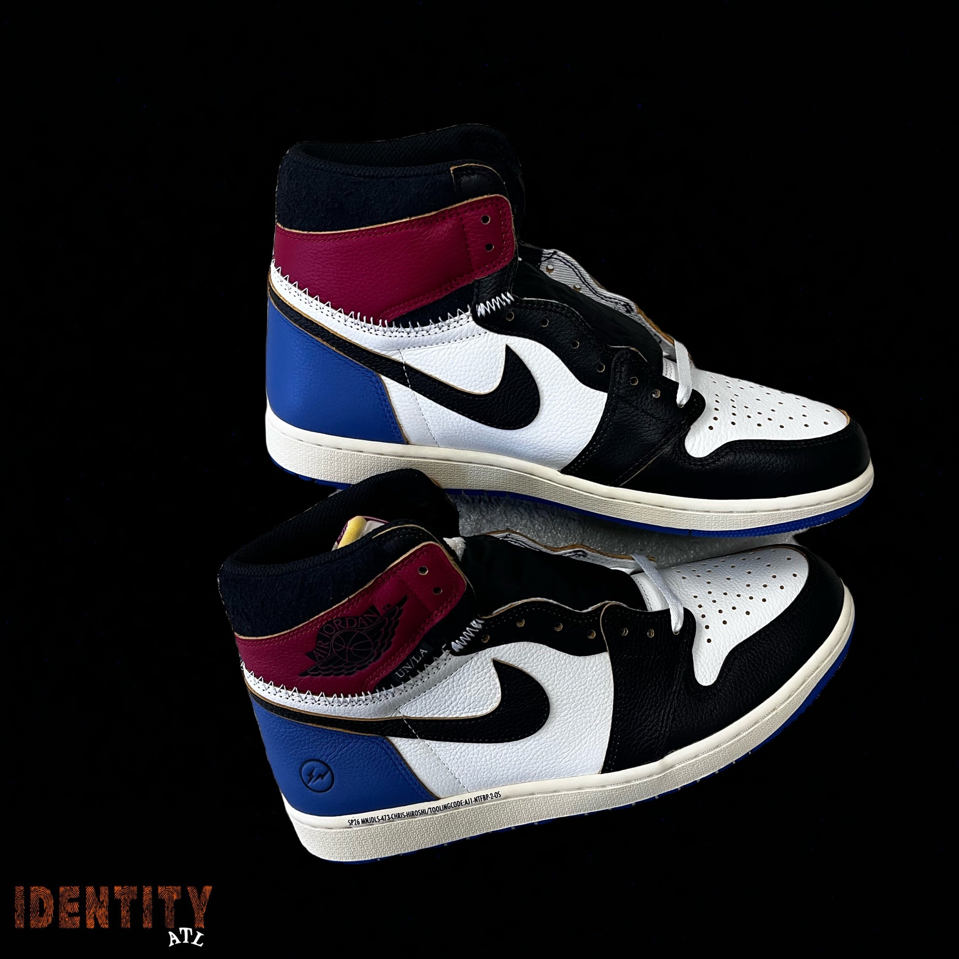 Jordan 1 Retro High OG SP Fragment x Union LA Varsity Red Sport Royal