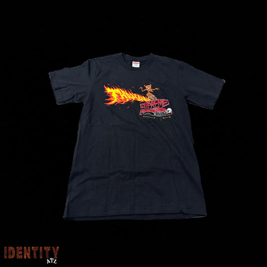 Supreme Thrasher Back Tail Tee Black