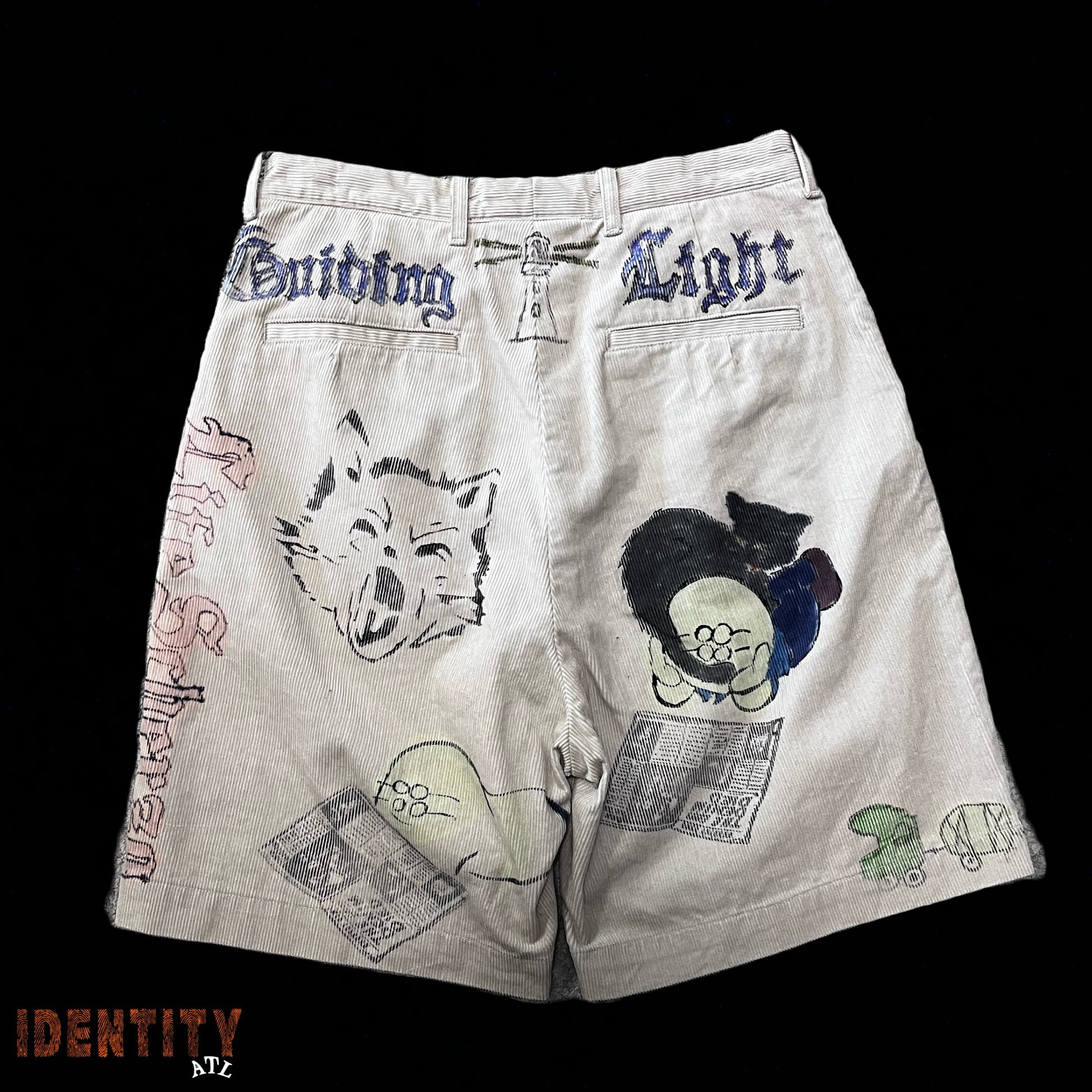 Kapital Corduroy Graphic Shorts
