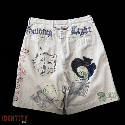 Kapital Corduroy Graphic Shorts