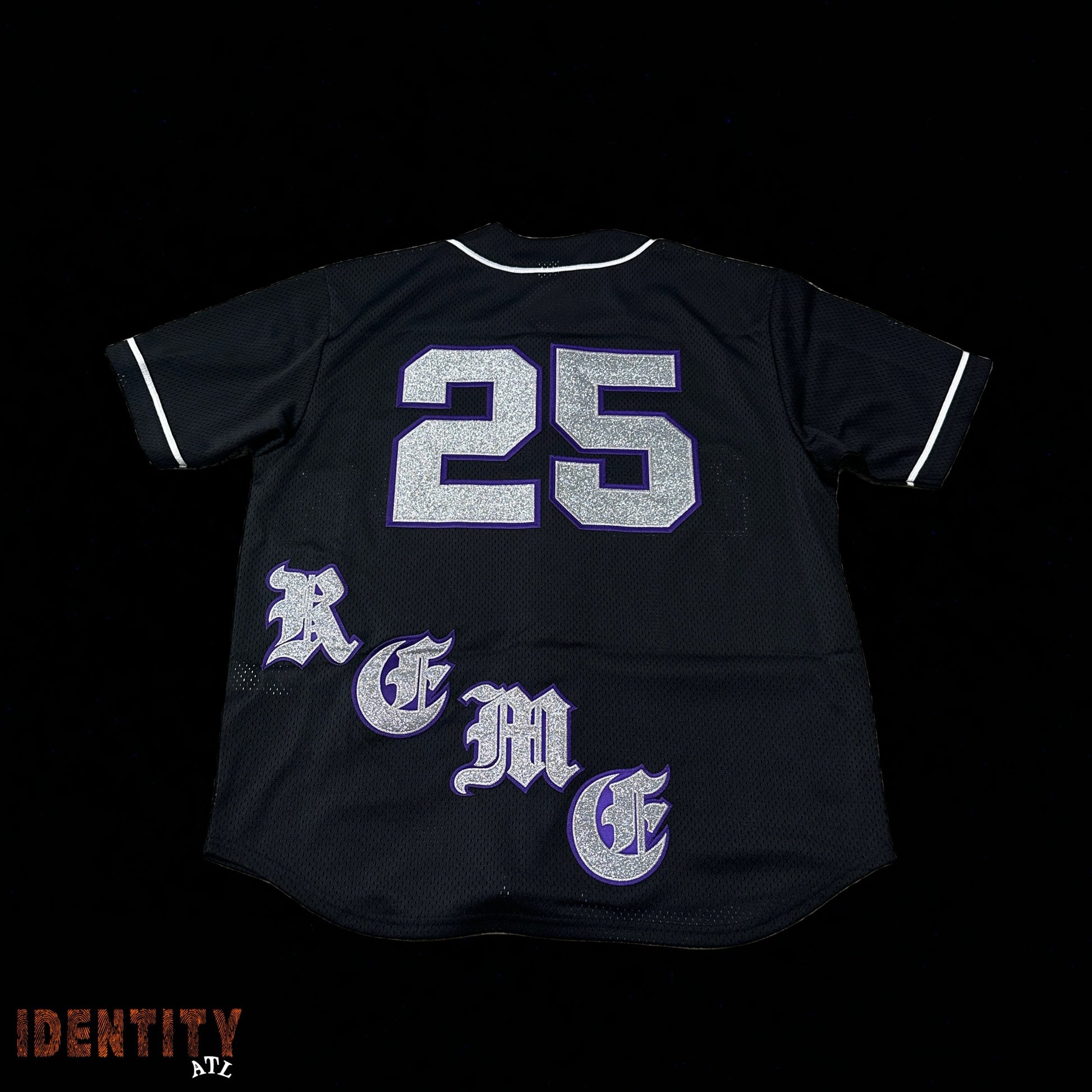 Supreme Old English Baseball Jersey Black