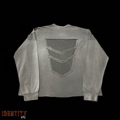 Satoshi Collegiate Longsleeve Grey Shirt