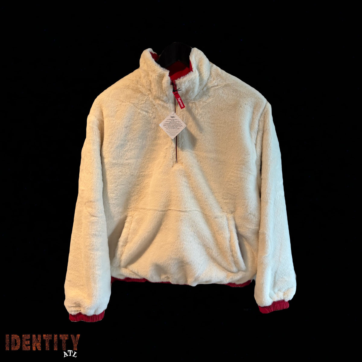Supreme x Umbro Faux Fur Reversible Pullover Red