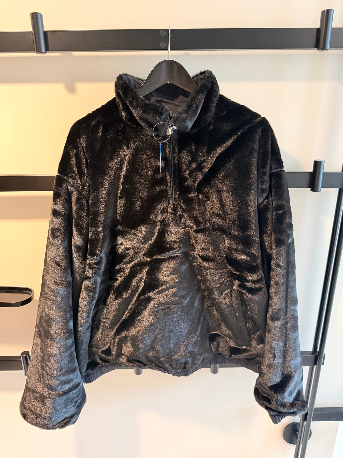 Supreme Umbro Reversible Faux Fur Pullover Black