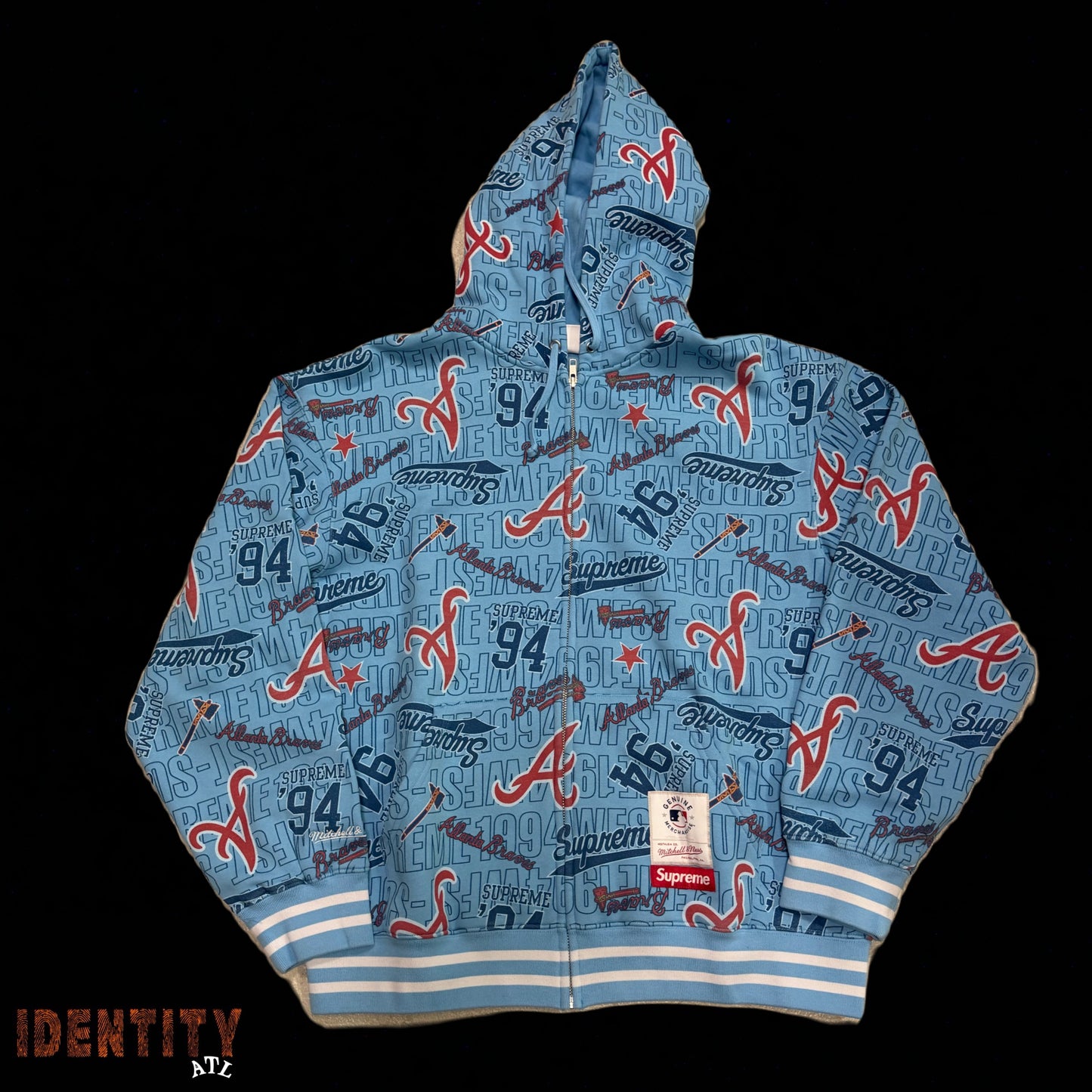 Supreme Mitchell & Ness Teams Hoodie Zipup