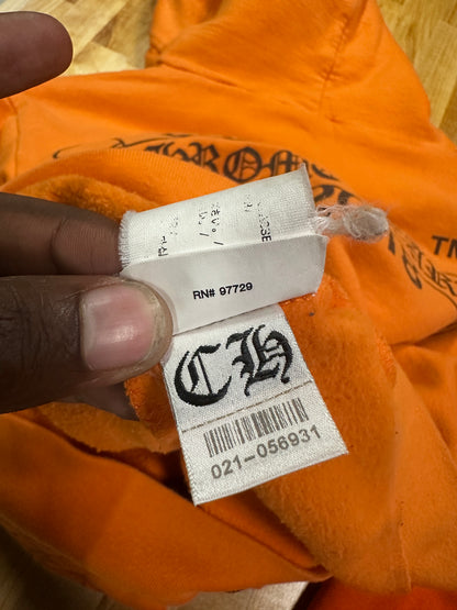 Chrome Hearts x Off White Hoodie Orange