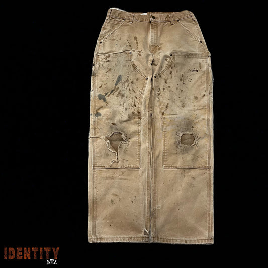 Vintage Carhartt Double Knee Distress Tan Pants