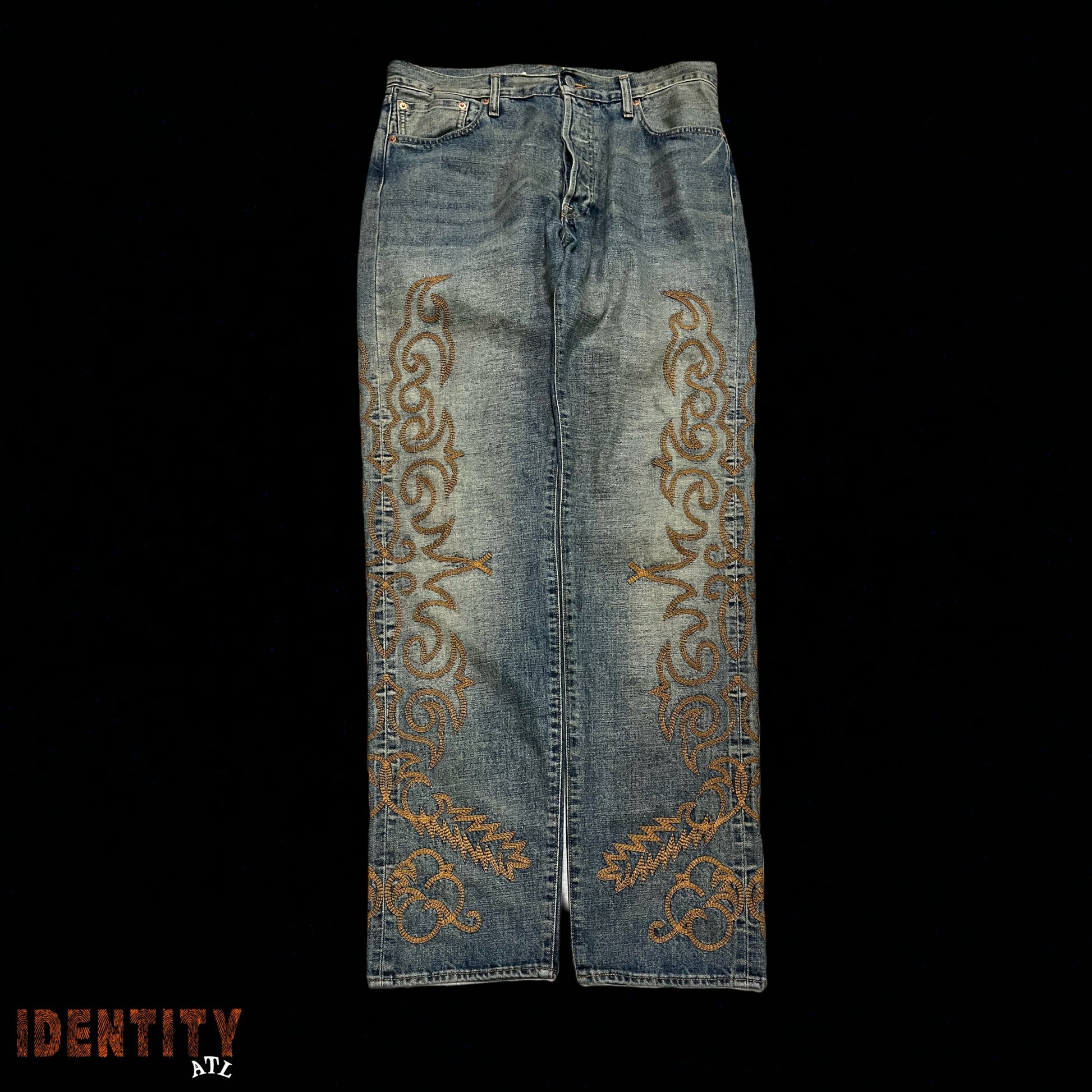 Denim Tears Western Cotton Stitch 501 Jeans Selvedge Denim