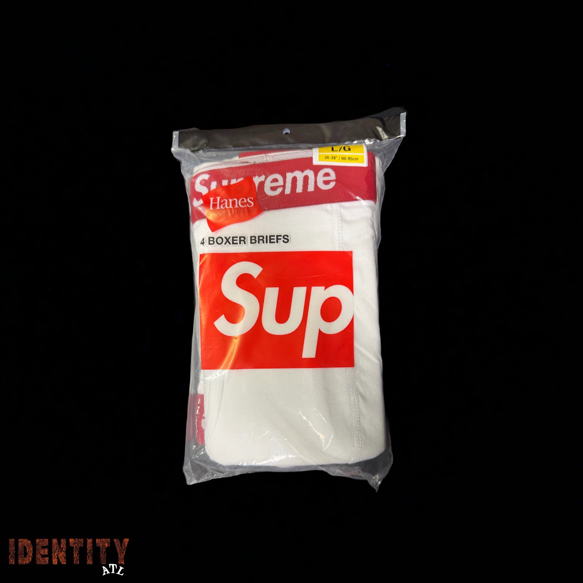 Supreme Hanes Boxer Briefs (4 Pack) White